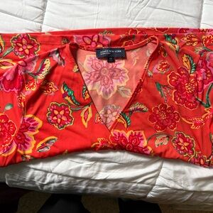 Jones New York Red Floral Dress